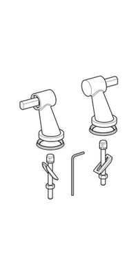 Produktbild von Geberit 598036000 Set Scharniere für WC-Sitz Citterio