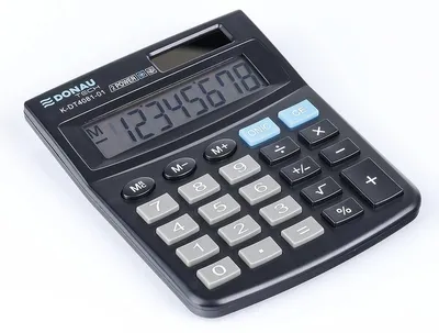 Image de Calculatrice de bureau Donau Tech K-DT4081 8 chiffres, fonction racine carrée noir