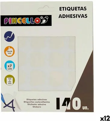 Produktbild von Klebeetiketten Weiß 22 x 49 mm Apfel (12 Stück)