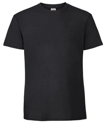 Image de Fruit of the Loom - T-shirt « Iconic 195 » pour hommes/femmes Unie LT6282 (M) (Noir)