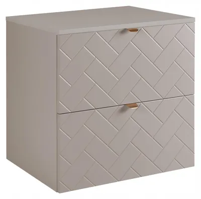 Zdjęcie produktu dla Szafka Łazienkowa Wisząca Pod Umywalkę Nablatową Rensan 60X46 Cm Kaszmir