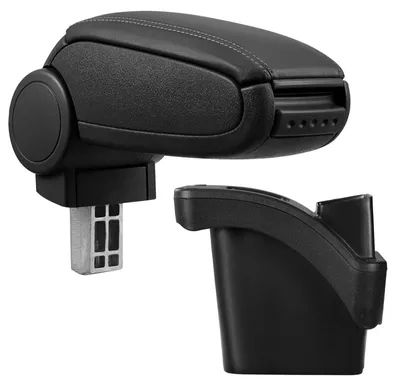 Armlehne Mittelarmlehne MAL Leder Bezug Schwarz für Renault Megane II 2 2002 – Produktansicht
