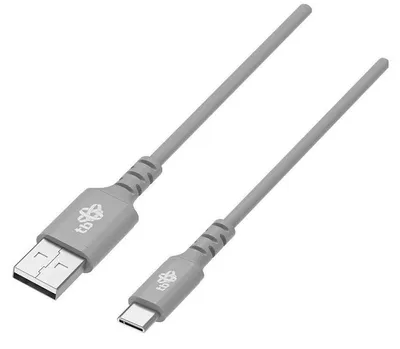 Produktbild von TB Cable USB-USB C 2m silicone grey Quick Charge