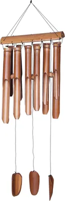 Produktbild von Windspiel 80 cm, Bambus, für Garten