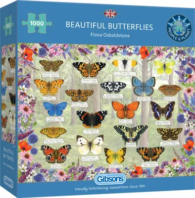 Obrázek produktu pro Gibsons Beautiful Butterflies, 1000 kusů