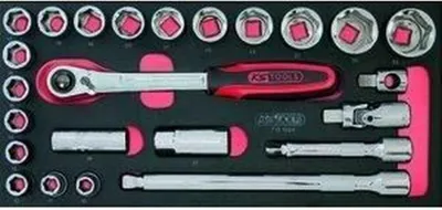 Immagine prodotto di KS Tools 713.1024 Ultimate 24 accessori per moduli/prese 1/5,1 cm