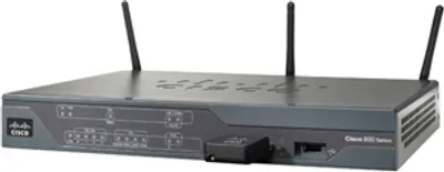 Produktbild von Cisco 881 Ethernet Security Router with 3G, ADSL, 20 Benutzer, RADIUS, TACACS+, HTTPS, FTP, Telnet, VRRP, HSRP, MHSRP, GRE, MGRE L2TP, 2 dBi