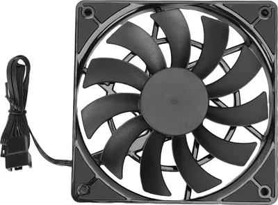 Obrázok produktu pre 120 mm ventilátor na chladenie procesora, nízka hlučnosť, 2500 ot./min., lopatky s opačným smerom otáčania, 4-pinové PWM pripojenie, počítačový ventilátor s dvojitým ložiskom, podpora reťazového zapojenia