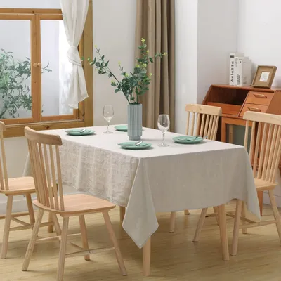 Produktbild von Tischdecke Leinen Rechteckig 140 x 250 cm Natur