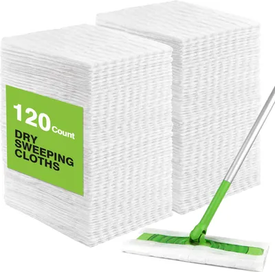 Zdjęcie produktu dla Omgoods - Ściereczki do czyszczenia powierzchni - jednorazowe ściereczki do mycia podłóg, 120 sztuk