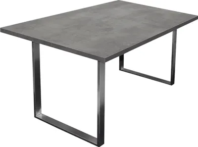 Produktbild von Esstisch "Steel" in graphit. Abmessungen (BxHxT) 138x76x90 cm