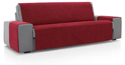 Sofa-Überzug für 4-Sitzer, 190x220 cm, rot, weich