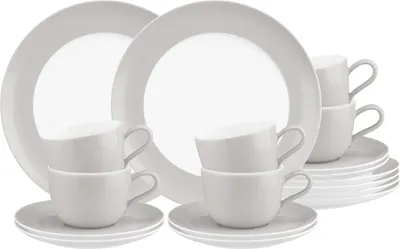 Produktbild von Seltmann Weiden Liberty Pure Colors Kaffeeservice 18-teilig - New Grey
