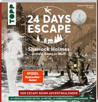 Produktbild von 24 DAYS ESCAPE - Der Escape Room Adventskalender: Sherlock Holmes und die Dame in Weiß