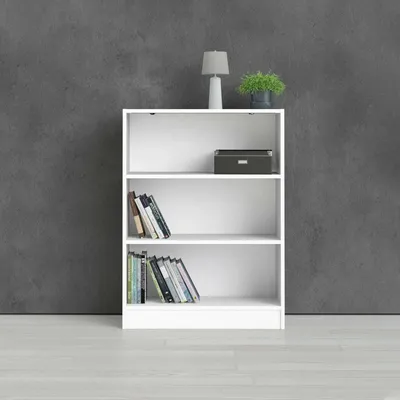 Produktbild von Bücherregal - Bibliothek Weiß 26,72x79x107,2h cm
