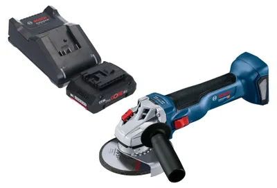 Image de Bosch GWS 18V-10 Professional Meuleuse angulaire sans fil 18 V 125 mm Brushless + 1x batterie ProCORE 4,0 Ah + chargeur