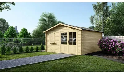 Produktbild von Gartenhaus, Gerätehaus 16m2 - 4x4m - 28mm