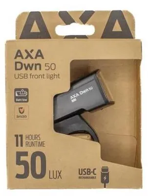Immagine prodotto di Faro anteriore Axa Dwn 50 Lux - Ricaricabile USB-C
