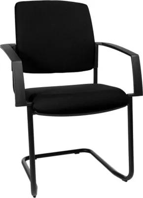 Produktbild von Topstar Besucherstühle BtoB 20 BB300A G20 schwarz Stoff, 2 St.