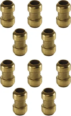 Produktbild von Kupfer Steckfitting Tectite Kupplung 15 x 15 mm DVGW 10 Stück