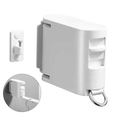 Produktbild von Ausziehbare Wäscheleine für innen und außen,Wandmontage mit separaten Aufhängeöffnungen, schnelles Trocknen, ideal für Haushalt, Balkon und Garten