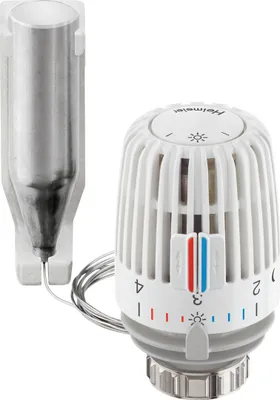 Obrázok produktu pre IMI Heimeier Thermostatkopf, Standard K-Kopf m. Fernf. weiß Kapillarrohr 2 m