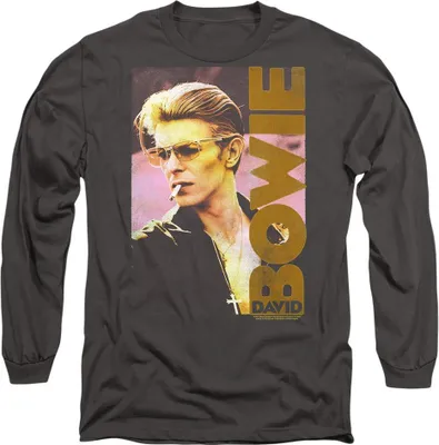 Image de David Bowie - T-shirt "Smokin" pour homme/femme unie TV9358 (XXL) (Charbon de bois)