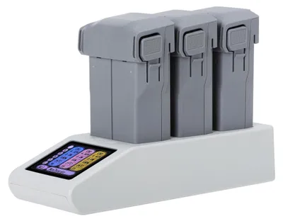 Produktbild von Ladegerät Hub Drohne für DJI Mini 5 Pro 3 Akku Slots Display USB C Schnellladung
