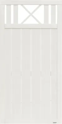 Produktbild von Zaun Teilelement Konsta Provence 90 x 180 cm cremeweiß