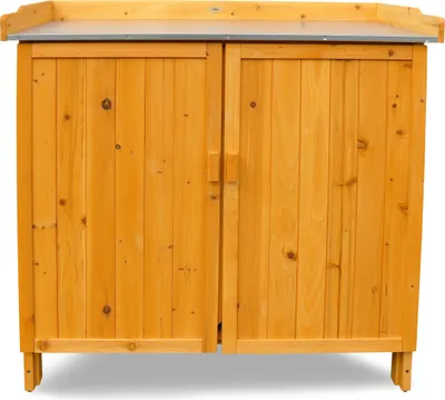 Produktbild von HABAU Gartentisch mit Unterschrank, natur