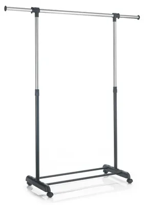 Produktbild von Rollgarderobe SALA Garderobenwagen Kleiderständer  schwarz höhenverstellbar und ausziehbar