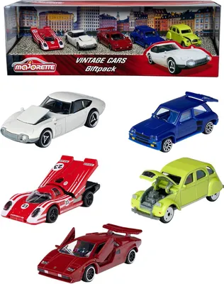 Image de Dickie Toys Jouets automobiles Vintage Pack de 5, 314576