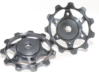 Produktbild von XLC Schaltwerkpully PolyurethanA02 titan-farbig.