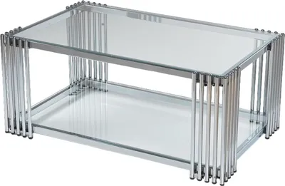 Produktbild von Couchtisch Luxus Design Metall Möbel Silber Wohnzimmer Couchtische Rechteckig