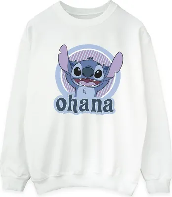 Produktbild von Disney - "Ohana" Sweatshirt für Herren BI31241 (L) (Weiß)
