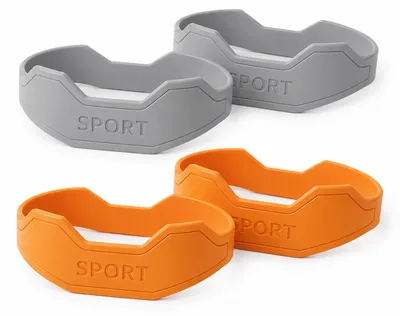 Produktbild von Patellasehnenband Sport 2 Stück, Silikon Kniebandage für Patellasehne, rutschfester Kniesupport beim Laufen, Basketball, Volleyball und Training