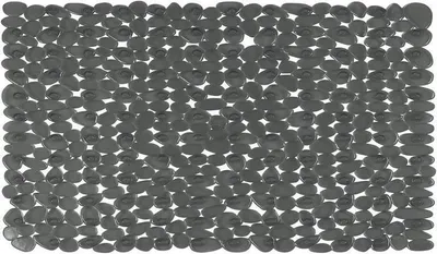 Produktbild von Spirella Duschmatte Anti Rutsch Matte "Riverstone" antibakteriell rutschfest 75 x 36 cm - mit Sanitized Hygienefunktion - Grau -  EU