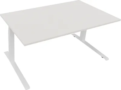 Produktbild von Sitz-/Stehtisch Kufe Doppels. Quad. B1600xT900xH645-1275 ws/Weiß