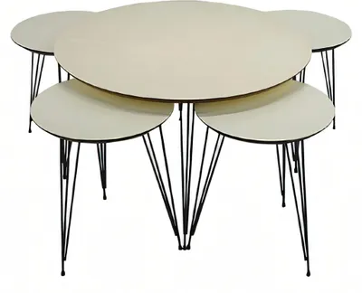 Produktbild von Weiße Holz Couchtisch mit modernem Design