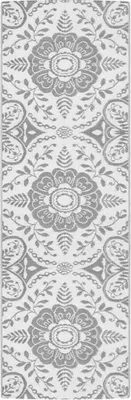 Zdjęcie produktu dla vidaXL Dywanik zewnętrzny ARAKIL jasnoszary 80x250 cm PP