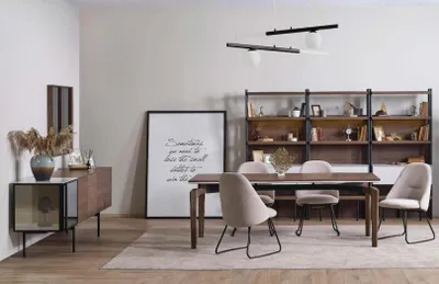 Produktbild von Esszimmer Set Luxus Stuhl  4 xStühle Essgruppe Garnitur Sideboard 10tlg