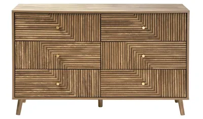 Produktbild von CALICOSY - Kommode mit 6 Schubladen und laminierten Fronten, L 120 cm - EDEN