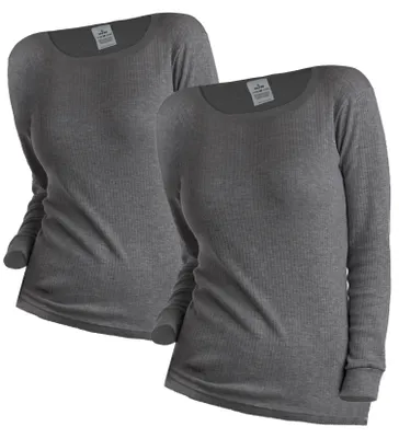 Produktbild von OCERA 2X Thermo Unterhemd für Damen aus Baumwolle -  anthrazit - S