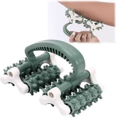 Produktbild von Massagestangen - Faszirollen für die Beine - Rollen zur Förderung der Blutzirkulation in den Muskeln - Tiefen Gewebemassage für Entspannung (geeignet für Rücken, Nacken, Schultern und Taille) - Grün