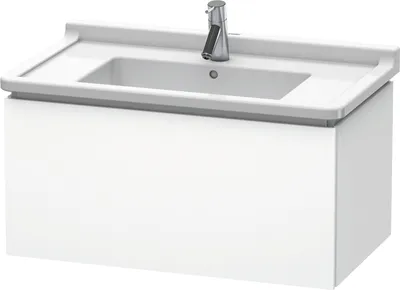 Produktbild von Waschtischunterbau L-CUBE 469x820x408mm weiß matt weiß matt