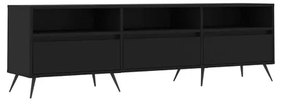 Produktbild von vidaXL TV-Schrank Schwarz 150x30x44,5 cm Holzwerkstoff
