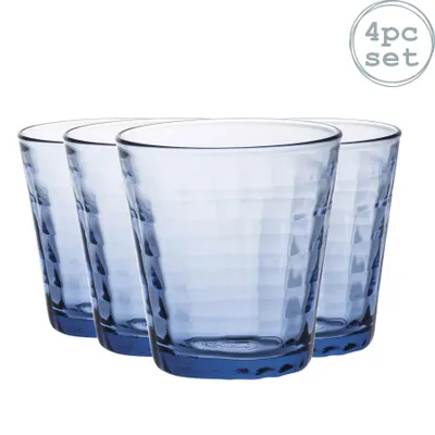 Image de Duralex 22 cl Prisme Marine verre, 4 pièces, bleu