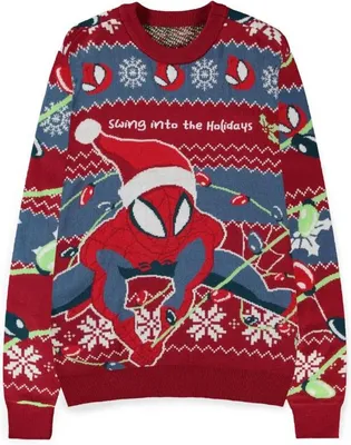 Obrázek produktu pro Vánoční svetr Spiderman - Swing into the Holidays (velikost XXL)