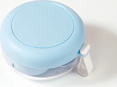 Produktbild von Prothesenbox Zahnspangendose Zahnbehälter Prothesendose mit Spiegel Zahnprothesenbecher Dentalbox Prothese Teeth Behälter,Blau