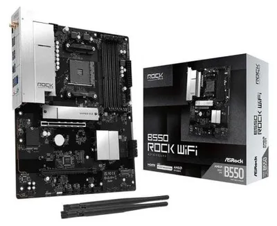 Immagine prodotto di Scheda madre ASRock AMD AM4 B550 ROCK WiFi - Socket AMD AM4 (Ryzen) - ATX